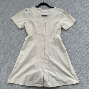 Cottagecore Cream Dress